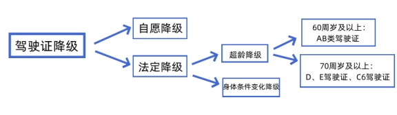 哪些驾照年满60周岁要降级?